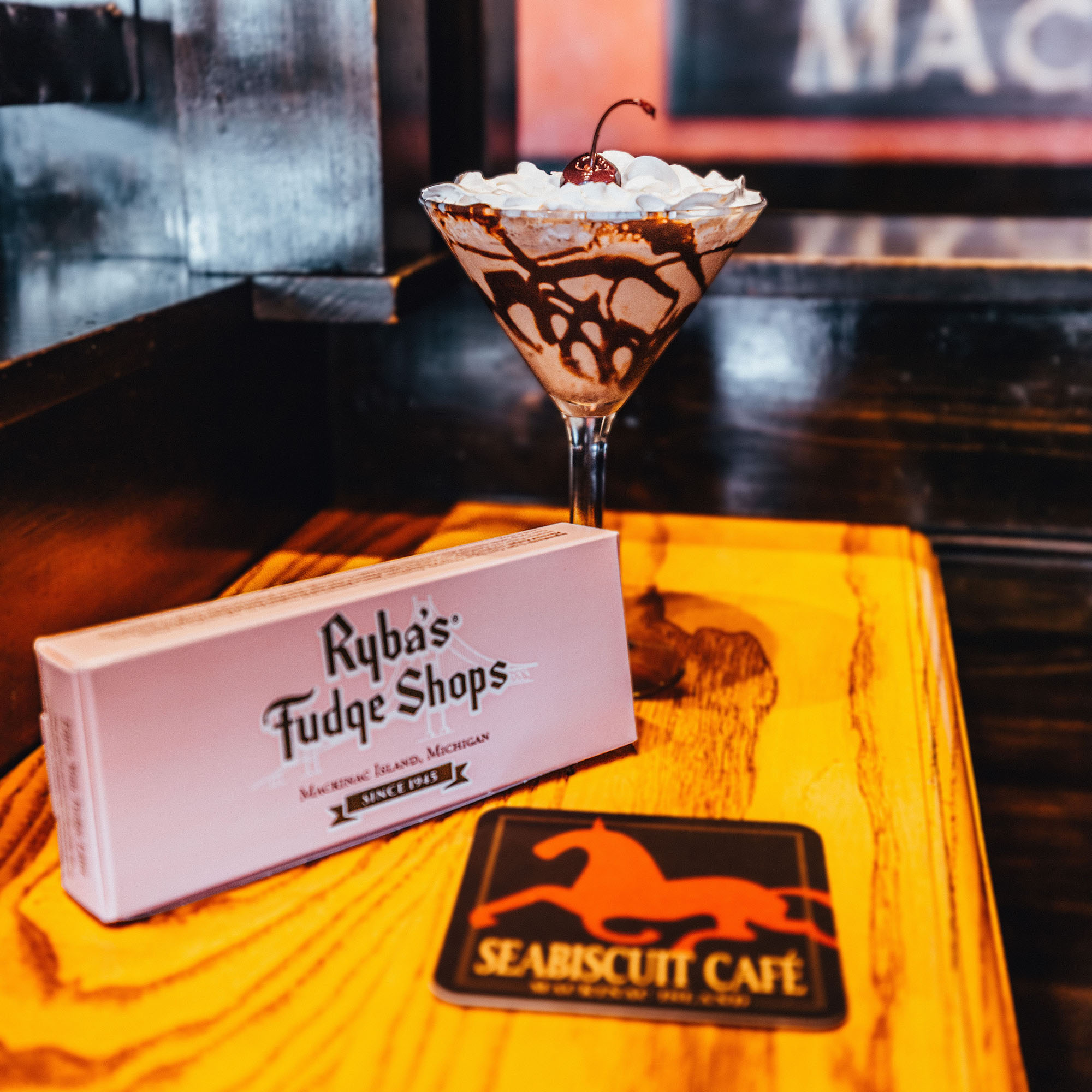 Fudge Festival 2022 - Featuring Fudge from Ryba's Mackinac Island Fudge and a Fudge Martini from Seabiscuit Cafe