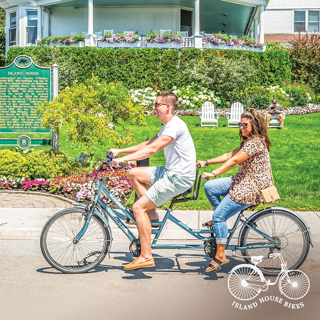 island bike on island house hotel