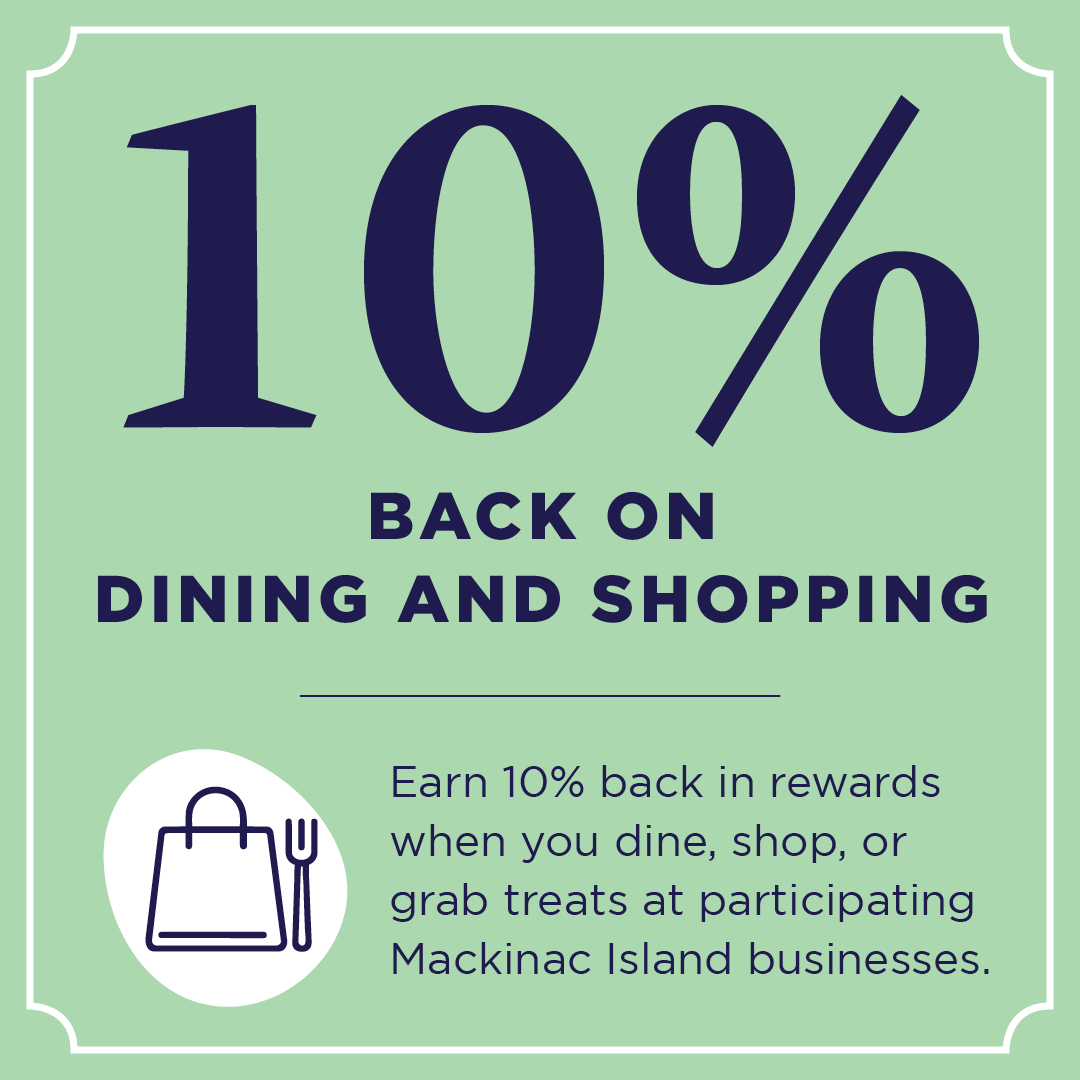 10% back on dining and shopping